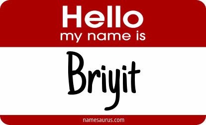 Hello my name is Briyit png download