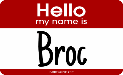 Hello my name is Broc png download
