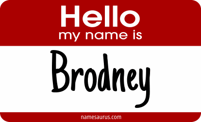 Hello my name is Brodney png download