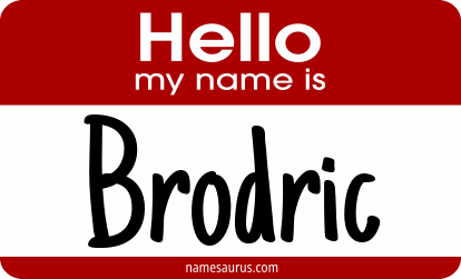 Hello my name is Brodric png download