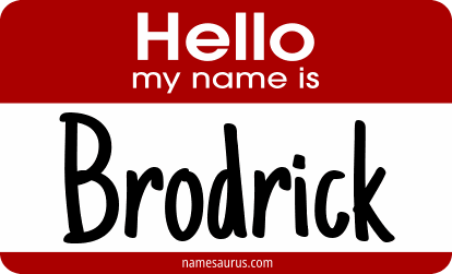 Hello my name is Brodrick png download