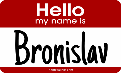 Hello my name is Bronislav png download