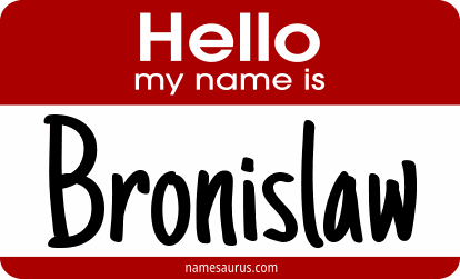 Hello my name is Bronislaw png download