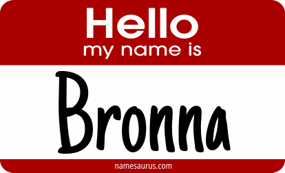 Hello my name is Bronna png download