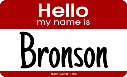 Hello my name is Bronson png download