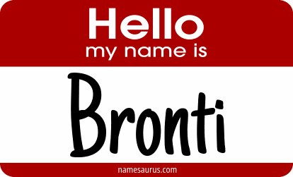 Hello my name is Bronti png download