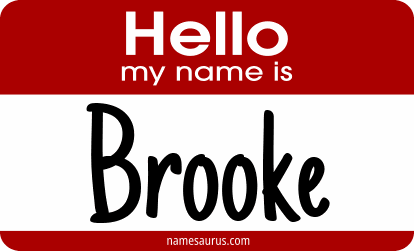 Hello my name is Brooke png download