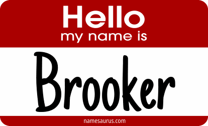 Hello my name is Brooker png download