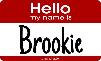 Hello my name is Brookie png download