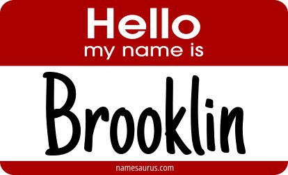 Hello my name is Brooklin png download