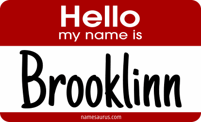 Hello my name is Brooklinn png download