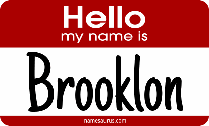 Hello my name is Brooklon png download
