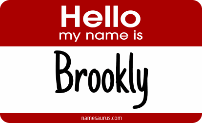 Hello my name is Brookly png download