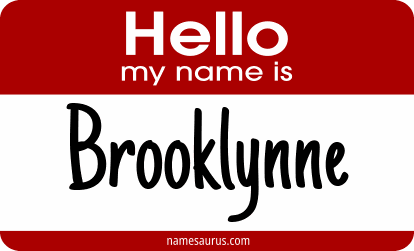 Hello my name is Brooklynne png download