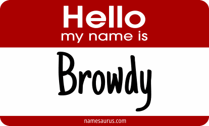 Hello my name is Browdy png download