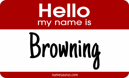 Hello my name is Browning png download