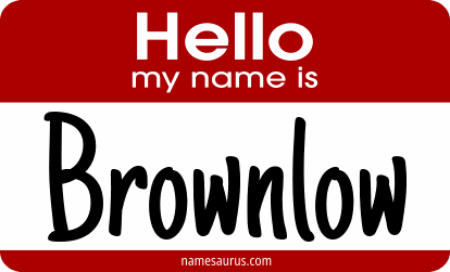 Hello my name is Brownlow png download