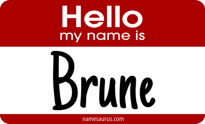 Hello my name is Brune png download