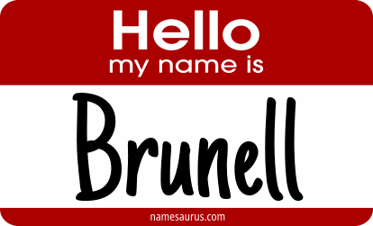 Hello my name is Brunell png download