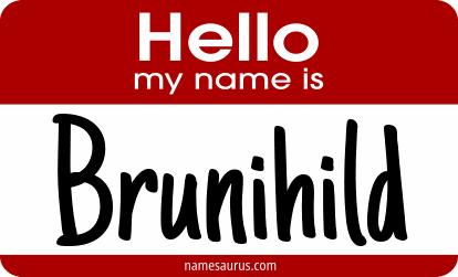 Hello my name is Brunihild png download