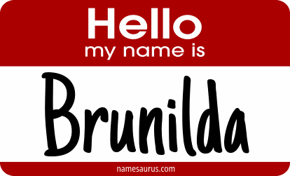 Hello my name is Brunilda png download
