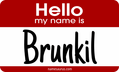 Hello my name is Brunkil png download