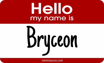 Hello my name is Bryceon png download