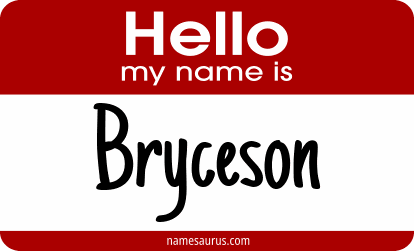 Hello my name is Bryceson png download