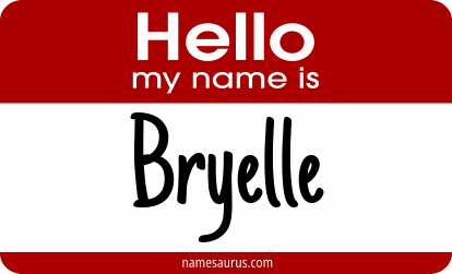 Hello my name is Bryelle png download