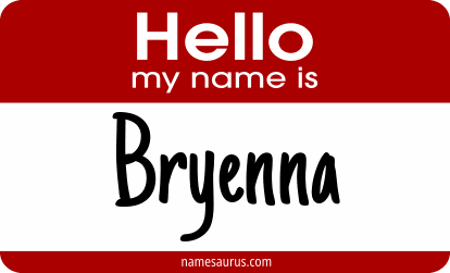 Hello my name is Bryenna png download