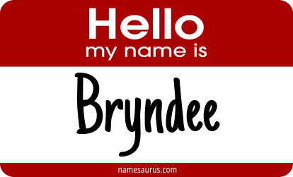 Hello my name is Bryndee png download
