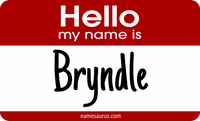 Hello my name is Bryndle png download