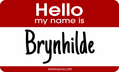 Hello my name is Brynhilde png download