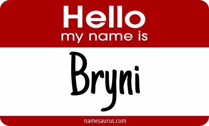 Hello my name is Bryni png download