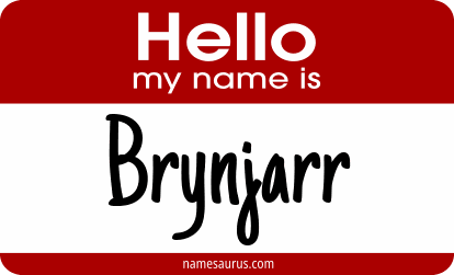 Hello my name is Brynjarr png download
