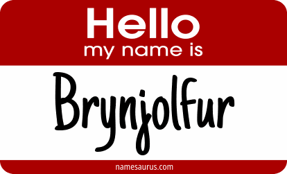 Hello my name is Brynjolfur png download
