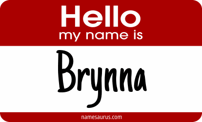 Hello my name is Brynna png download