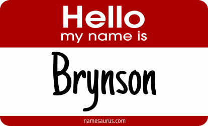 Hello my name is Brynson png download