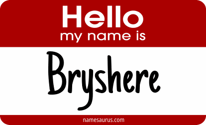 Hello my name is Bryshere png download