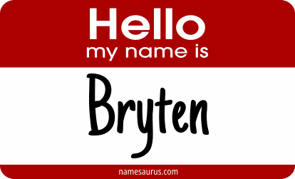 Hello my name is Bryten png download