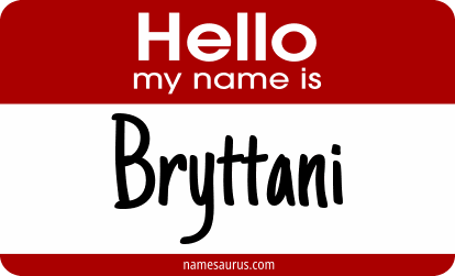 Hello my name is Bryttani png download