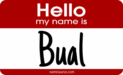 Hello my name is Bual png download