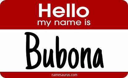 Hello my name is Bubona png download