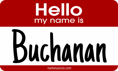 Hello my name is Buchanan png download