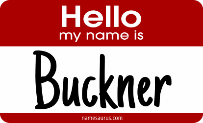 Hello my name is Buckner png download