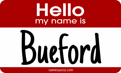 Hello my name is Bueford png download