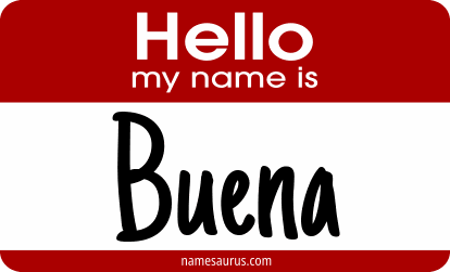 Hello my name is Buena png download