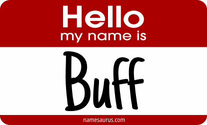 Hello my name is Buff png download