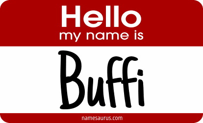 Hello my name is Buffi png download