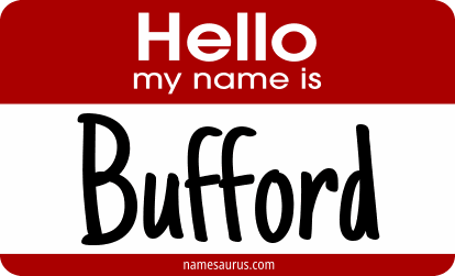 Hello my name is Bufford png download